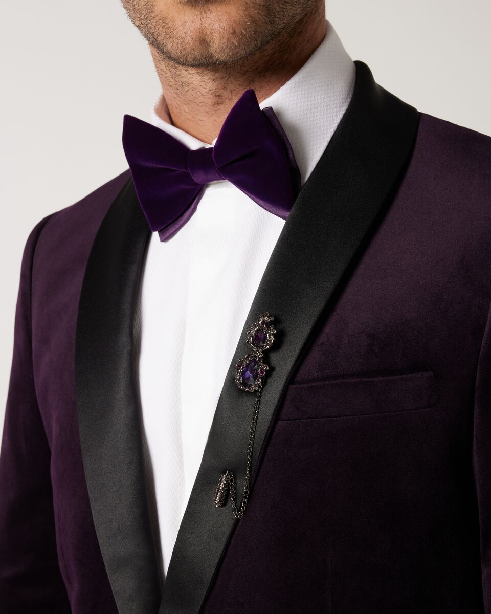 Velvet & Silk Satin Bow Tie